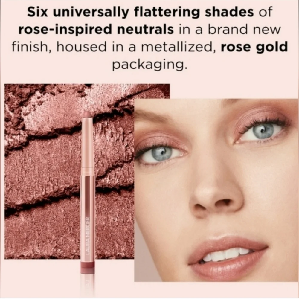 🌺Laura Mercier Wild Rose Rose Glow Pearl Caviar Eyeshadow Cream Eyeshadow